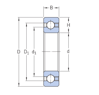 KF040CP0 Thin wall deep groove ball bearing