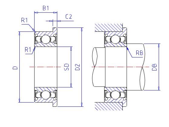 1200 spherical ball bearing