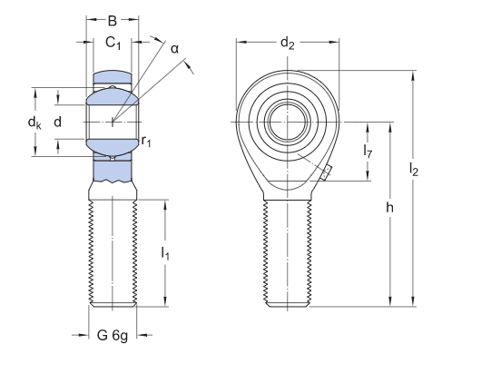 POS Rod end bearing