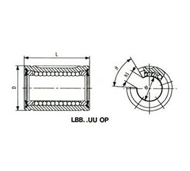 Linear bearing LBB16UUOP Linear bearing LBB16UUOP