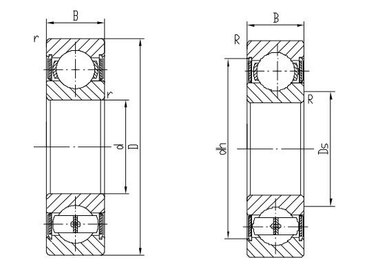 Deep groove ball bearing 6206-2RS/ZZ.jpg