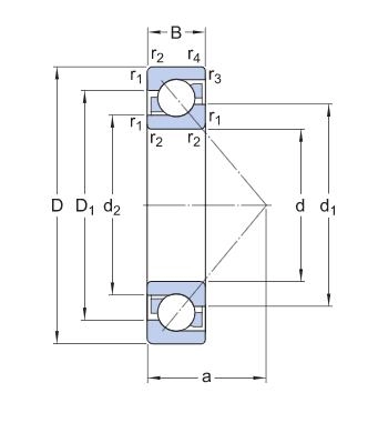 High precision 7215 Angular contact bearing